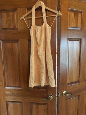 Abercrombie & Fitch Peach Halter Mini Dress